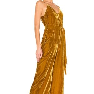 ASTR the Label Marigold Velvet Jumpsuit